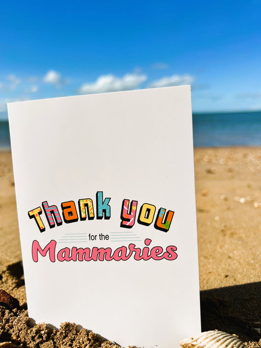 Greeting Card - Thank you for the Mammaries